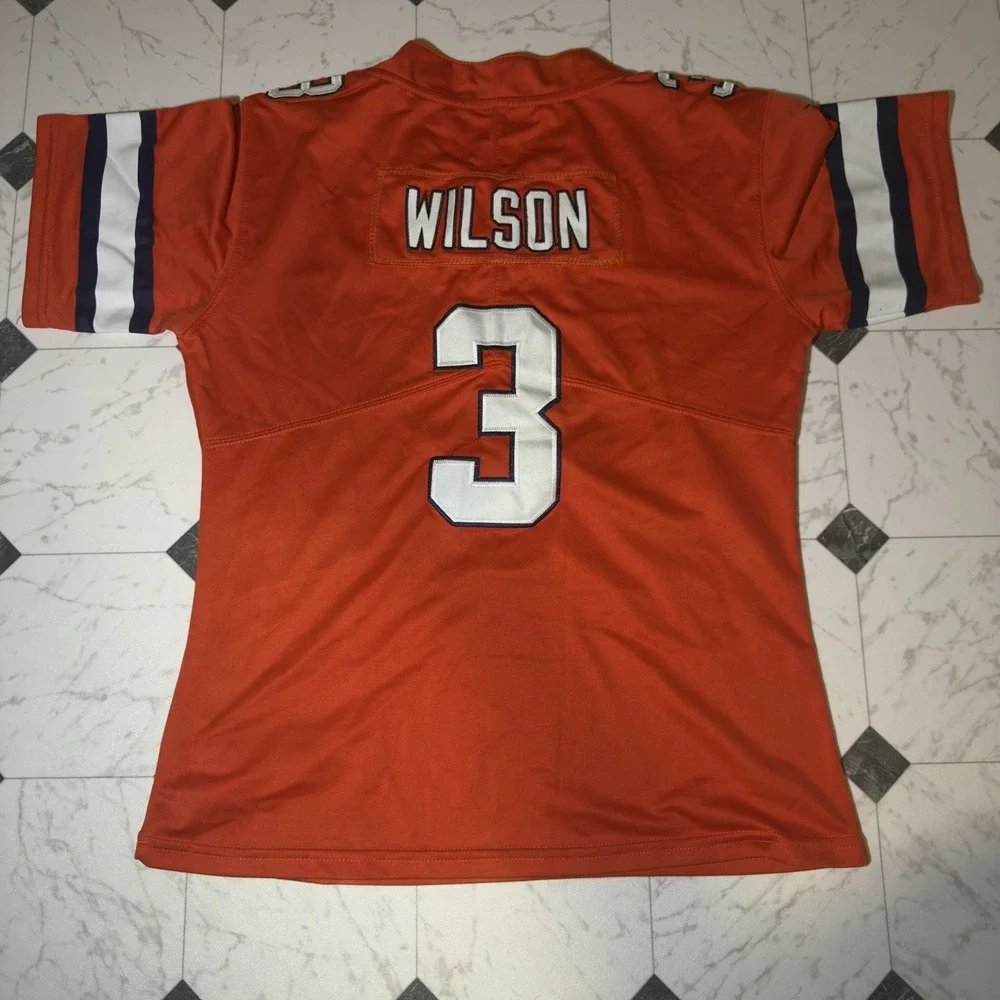 Nike Broncos Russell Wilson #3 Women's Jersey Orange Medium